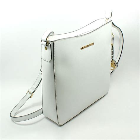 michael kors white crossbody bag.